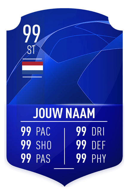 Afbeelding in Gallery-weergave laden, Je eigen Fifa kaart maken op de S21 Eigen Fifa Kaart Champions kaart achtergrond uit Fifa Ultimate Team