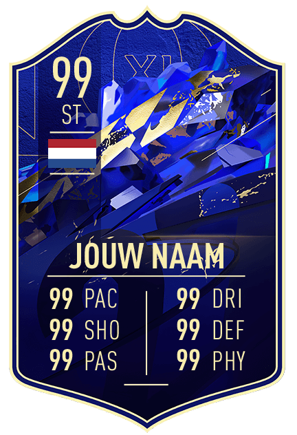 S22 Eigen FIFA Kaart Toty Clubactie - Eigen Fifa Kaart - Maak je eigen Fifa kaart