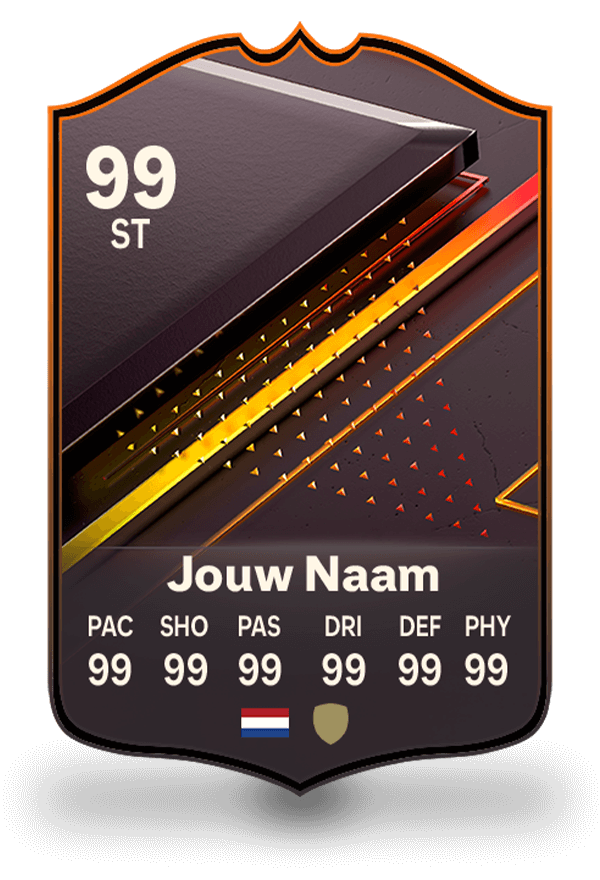 FC24 Kaart Doelstellingen Beloning - eigen fifa kaart