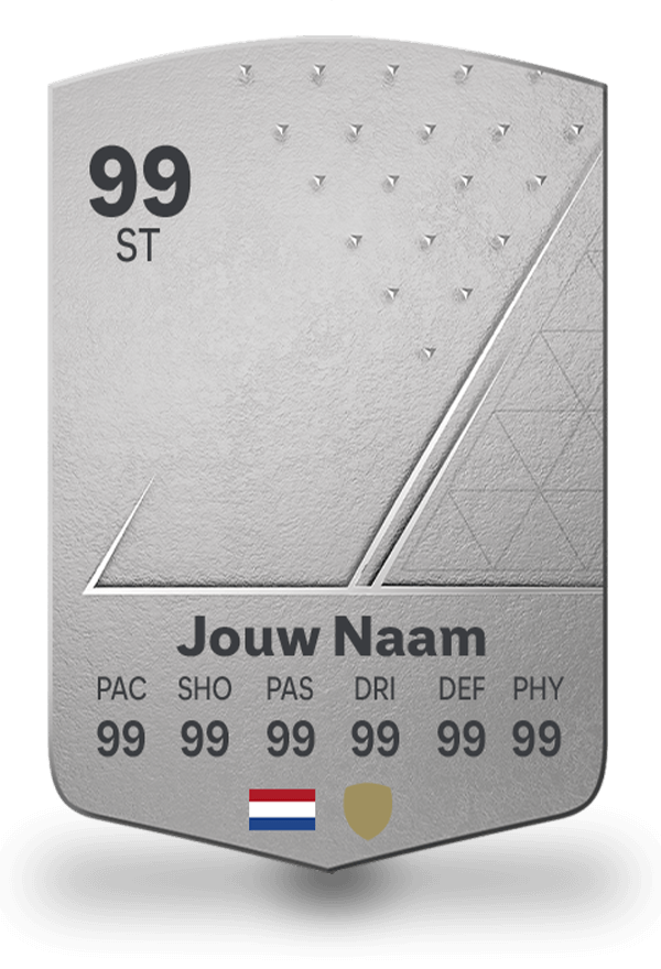 FC24 Kaart Zilver Standaard - Eigen Fifa Kaart