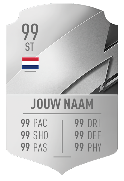 Afbeelding in Gallery-weergave laden, Je eigen Fifa kaart maken op de Eigen Fifa Zilver kaart achtergrond uit Fifa Ultimate Team