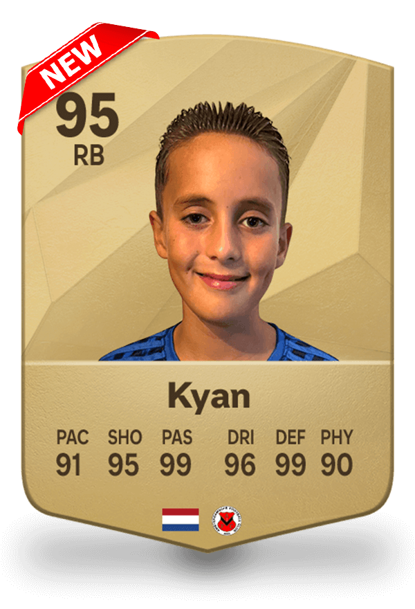 FC25 kaart goud Standaard - eigen fifa kaart