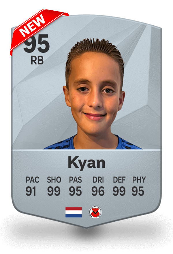 FC25 kaart Zilver Standaard - eigen fifa kaart