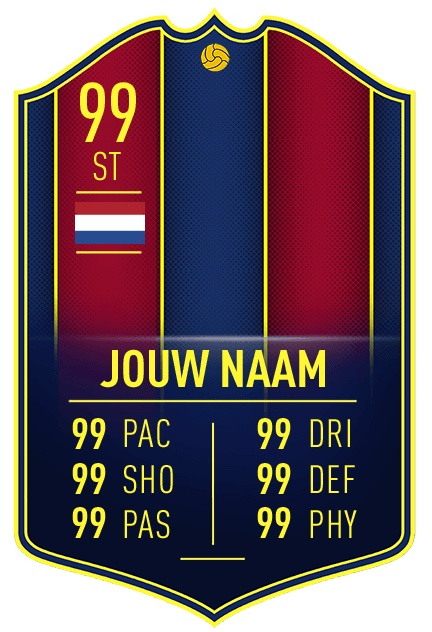 Afbeelding in Gallery-weergave laden, Je eigen Fifa kaart maken op de FIFA Kaart Barcelonaachtergrond uit Fifa Ultimate Team