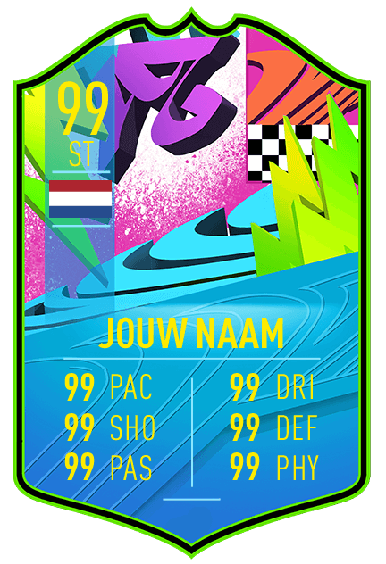 Afbeelding in Gallery-weergave laden, Je eigen Fifa kaart maken op de FUT Summer Stars kaart achtergrond uit Fifa Ultimate Team