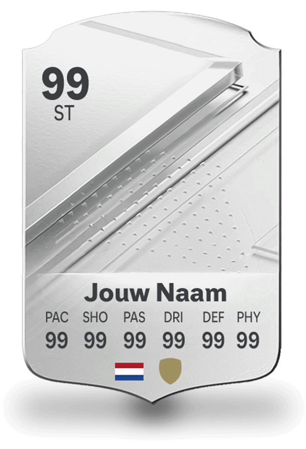 FC24 kaart Zilver  - eigen fifa kaart