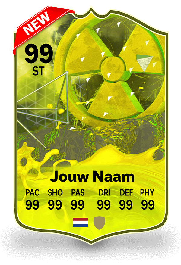 FC24 kaart Radioactief - Eigen FIFA Kaart