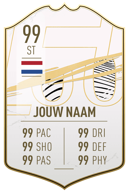 Afbeelding in Gallery-weergave laden, Je eigen Fifa kaart maken op de Eigen Fifa Icon kaart achtergrond uit Fifa Ultimate Team