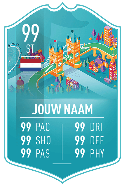 Afbeelding in Gallery-weergave laden, Je eigen Fifa kaart maken op de FUT EURO2020 kaart achtergrond uit Fifa Ultimate Team